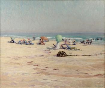 Pasadena Beach Scene by 
																			Harold A Streator