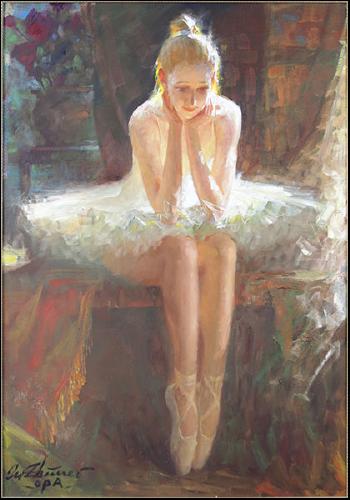 Thinking ballerina by 
																			 Tu Zhiwei