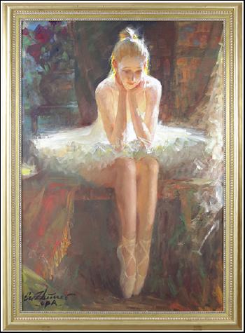 Thinking ballerina by 
																			 Tu Zhiwei