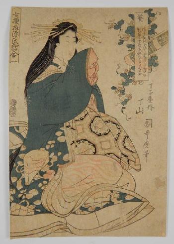 Jeune femme assise by 
																	 Utamaro