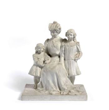 Mère et ses deux filles by 
																	Gustav Adolf Daumiller