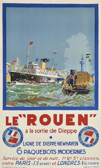 Le Rouen à la sortie de Dieppe by 
																	Bernard Lachevre