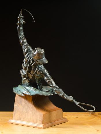 Fly fisherman bust by 
																	George Northup