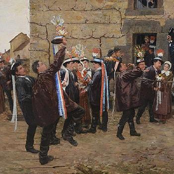Untitled - Victory Celebration by 
																			Alfred Pierre Joseph Jeanmougin