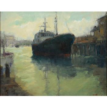 Ship in Harbor by 
																			Don Ealy