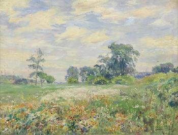 August Morning, Field Flowers, Grand Rapids by 
																			Alfred Juergens