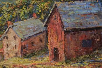 Spring Landscape with Farm by 
																			Jim Lukens