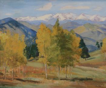 Autumn Along the Mummy Range, Colorado by 
																			Alfred James Wands
