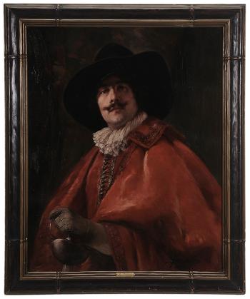 Cavalier Holding a Sword and Wearing a Red Cape by 
																			Alex de Andreis