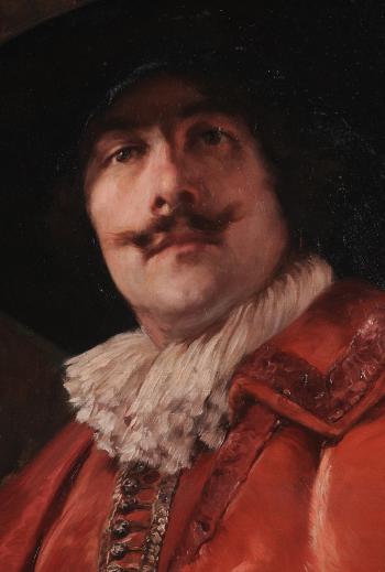 Cavalier Holding a Sword and Wearing a Red Cape by 
																			Alex de Andreis