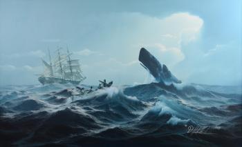 Whaling Action Scene by 
																			Danny Hahlbohm