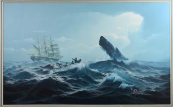 Whaling Action Scene by 
																			Danny Hahlbohm