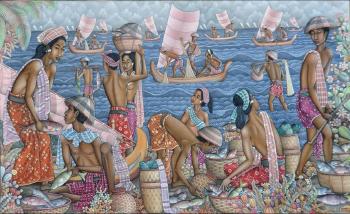 Berkah dari laut by 
																	Dewa Nyoman Jati