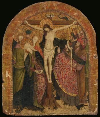 Crucifixion with The Virgin, Nicodemus, Joseph of Arimathea and Other Figures by 
																	Frances Nicolas