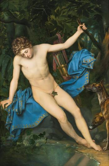 Narcissus by 
																	Joseph Denis Odevaere