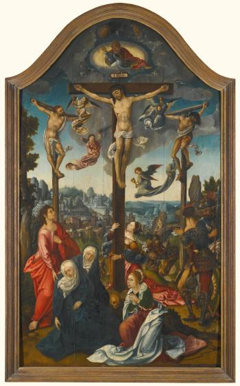 The Crucifixion by 
																	Cornelisz Engelbrechtsz