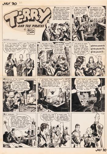 Terry and the pirates by 
																	Milton Caniff