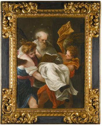 Saint Peter Nolasco Carried To The Altar By Angels by 
																	Juan Antonio de Frias y Escalanti