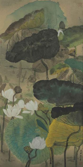 White lotus 2 by 
																	 Wang Mansheng