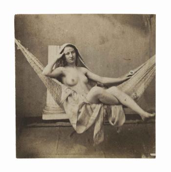 Nude in Hammock by 
																	Louis Camille d'Olivier