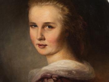 Portrait of a Young Woman by 
																			Pancraz Koerle