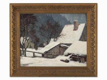 Farmstead in Winter by 
																			Karl Neuss