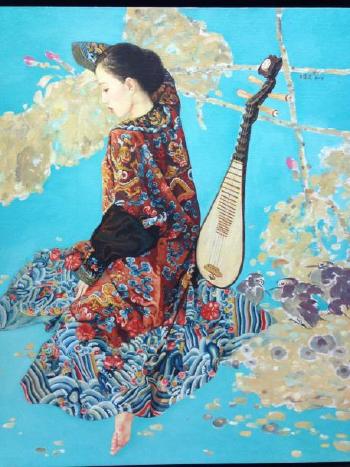 La musicienne by 
																	 Wang Junying