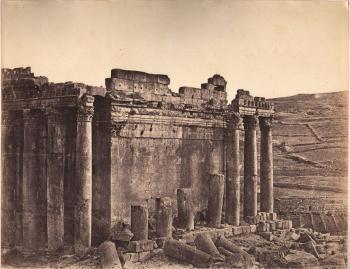 Baalbek, Face Ouest du Temple de Jupiter, Expédition militaire en Syrie by 
																	Victor Nau de Champlouis
