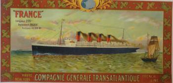 Compagnie Générale Transatlantique - French Line Have - New York by 
																	Eugene d'Argence