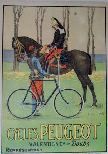 Cycles Peugeot - Valentigney-Doubs by 
																	Ernest John Alexis Vulliemin