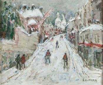 Neige à Montmartre by 
																	Joseph Raumann