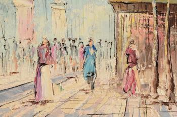 Parisienne Street Scene by 
																			Daniel Doux