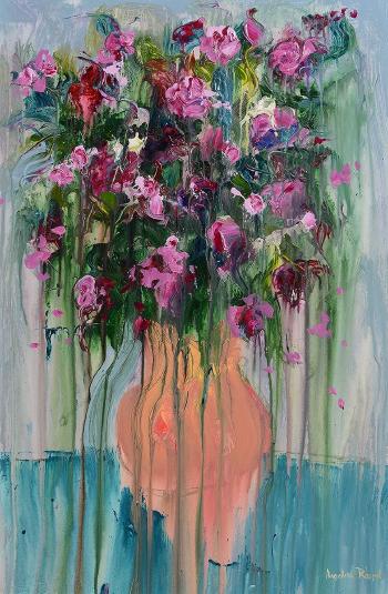 Still Life - Flowers in a Vase by 
																			Angelina Raspel