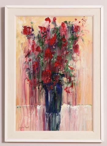Still life - Flowers in a vase by 
																			Angelina Raspel