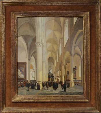 Church Interior by 
																	Josephus Christianus Nicolie