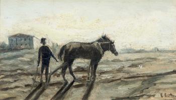 Labrador arando el campo by 
																	Enrique Estevan