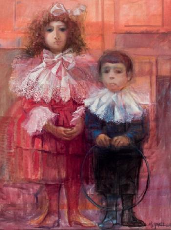 Dos niños by 
																	Manuel Sanchez Algora