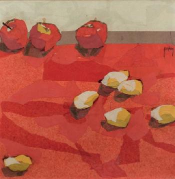 Bodegón de manzanas y peras by 
																	Khalid El Bekay
