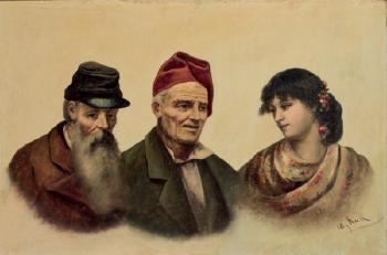 Tres figuras by 
																	Joaquin Espalter y Rull