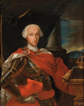 Retrato de Carlos III by 
																	Andres de la Calleja
