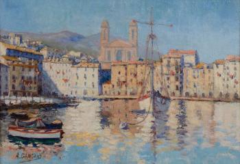 Le Port de Bastia by 
																			Arthur Gangand