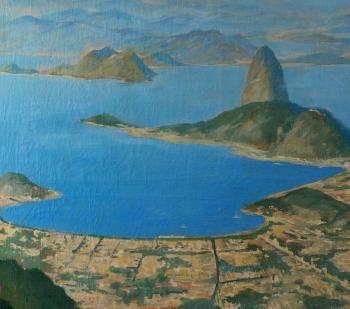 Vue de Rio de Janeiro et de la Baie de Guanabara by 
																			Hans Nobauer