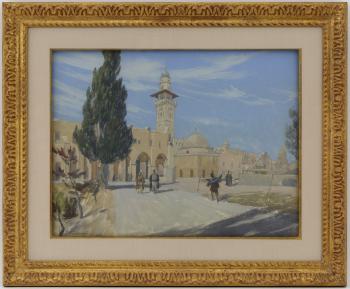 Vue de Jérusalem by 
																	Pietro d'Achiardi