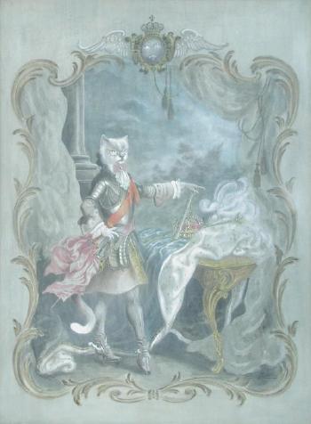 Portrait of Louis Chatorze; Portrait of La Reine by 
																			Berkeley Sutcliffe