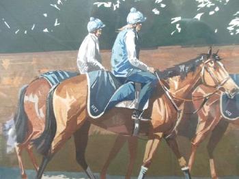 Morning exercise, Newmarket by 
																			David Trundley