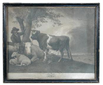The cow herd by 
																			Johann Gottlieb Facius