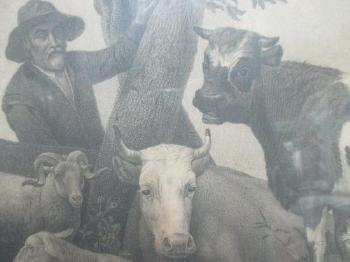 The cow herd by 
																			Johann Gottlieb Facius