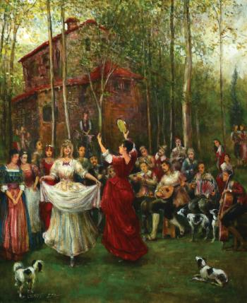 Celebration in the Village by 
																	Yoram Lukov