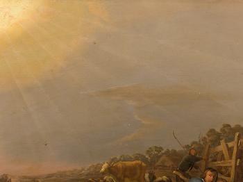 Annunciation to the Shepherds by 
																			Jan van Ossenbeeck