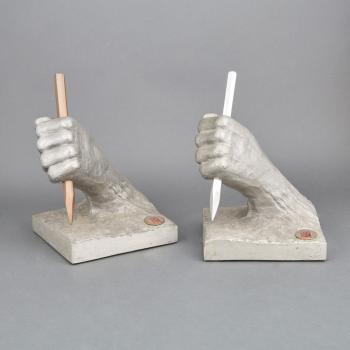 Pair of Hands Holding Chisel by 
																	Pepito Espin-Anadon